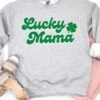 Lucky Mama Mom Heavy Blend Crewneck St. Patrick's Day Sweatshirt