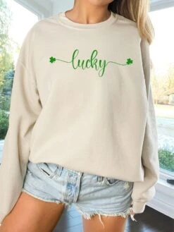 Lucky Shamrock St. Patrick's Day Unisex Heavy Blend™ Crewneck Sweatshirt - 8 Colors