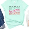 Mama Bunny Adult Short Sleeve T-Shirt For Spring & Easter