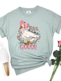 Mama Goose Comfort Colors Graphic Mom T-Shirt -Little Loom Store Mama Goose Bay