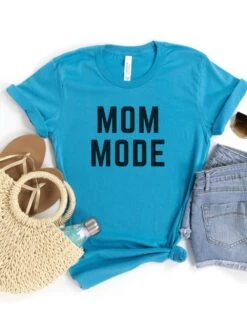 Mom Mode Black T-Shirt Bella + Canvas Unisex Jersey Short Sleeve Tee - Many Colors