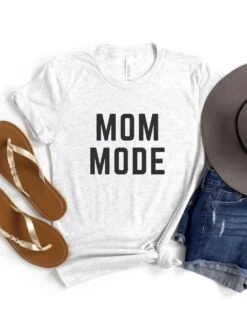 Mom Mode Black T-Shirt Bella + Canvas Unisex Jersey Short Sleeve Tee - Many Colors -Little Loom Store MomModeBC3001Ash 3d3526b7 2523 4e62 bdd7 b7803520adf1