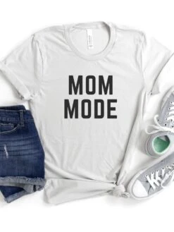 Mom Mode Black T-Shirt Bella + Canvas Unisex Jersey Short Sleeve Tee - Many Colors -Little Loom Store MomModeBC3001Silver 3b99b4d0 ed53 4a44 ad42 f1645fa70dc9