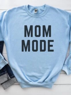 Mom ModeUnisex Heavy Blend™ Crewneck Sweatshirt - Many Colors -Little Loom Store MomModeLightBlue 2c0e1f79 cc25 4e01 a3a1 3a1d2ad9e892