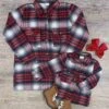 Mom And Me - Red Plaid Flannel Button Up Shacket -Little Loom Store MomandMe RedPlaidFlannelButtonUpShacket 1430a42b 8c41 4c7a a2ea 3f206dd135d4