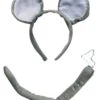 Mouse Headband Ears & Tail, Kid Or Adult Costume Accessories -Little Loom Store MouseHeadbandTail