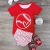 My Heart Is On The Field Baseball Baby Top & Bummies Set 1 My Heart Is On The Field Baseball Baby Top & Bummies Set -Little Loom Store MyHeartisontheFieldBaseballBabyTop BummiesSet