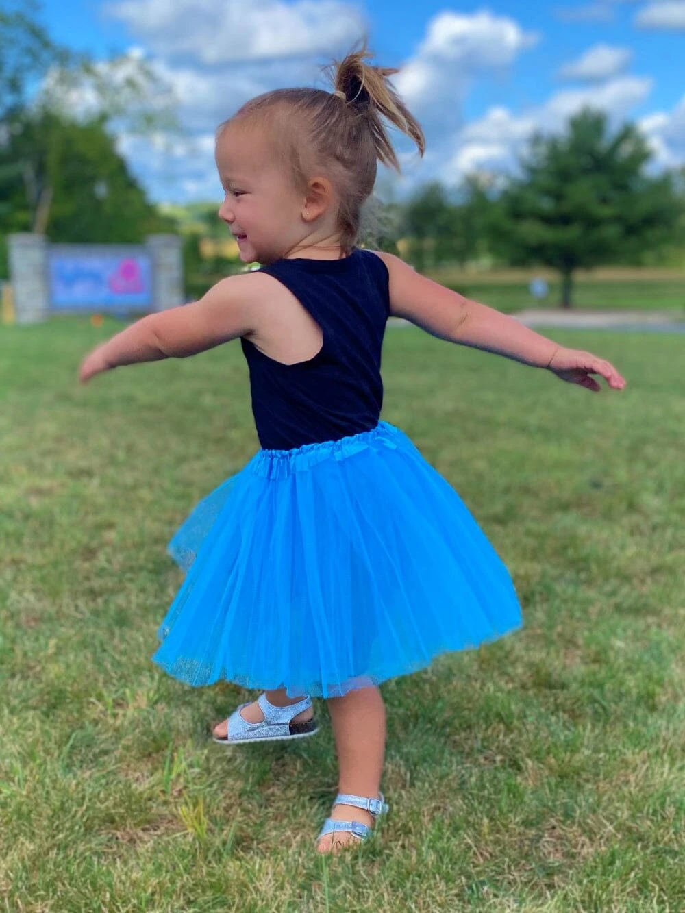 Neon Blue Tutu Skirt For Girls – 3-Layer Tulle Ballet, Dance, And Dress-Up Costume Skirt 3 Neon Blue Tutu Skirt For Girls – 3-Layer Tulle Ballet, Dance, And Dress-Up Costume Skirt