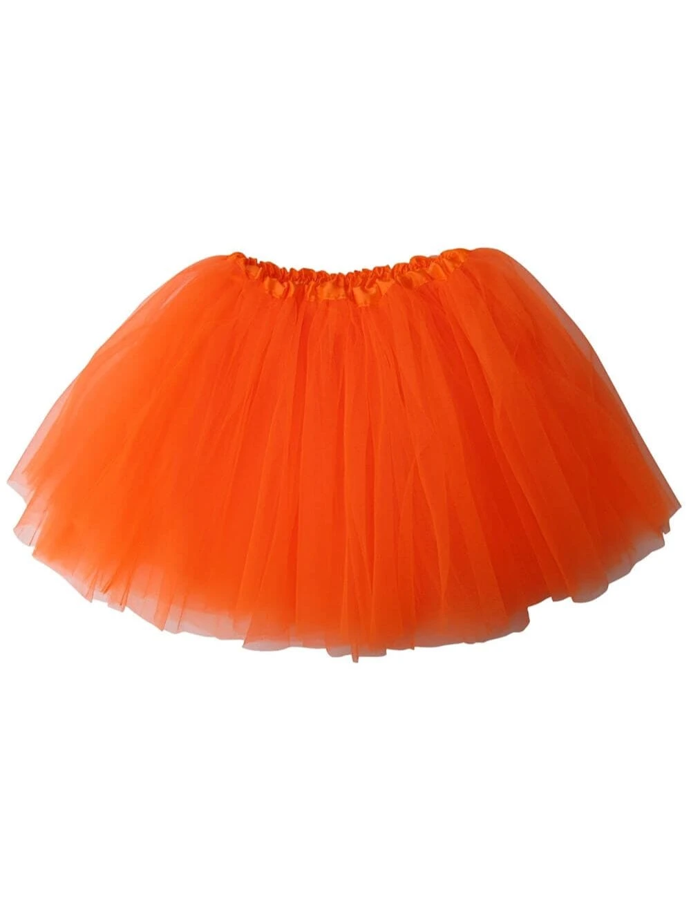 Neon Orange Tutu Skirt For Girls – 3-Layer Tulle Ballet, Dance, And Dress-Up Costume Skirt 4 Neon Orange Tutu Skirt For Girls – 3-Layer Tulle Ballet, Dance, And Dress-Up Costume Skirt - Image 2