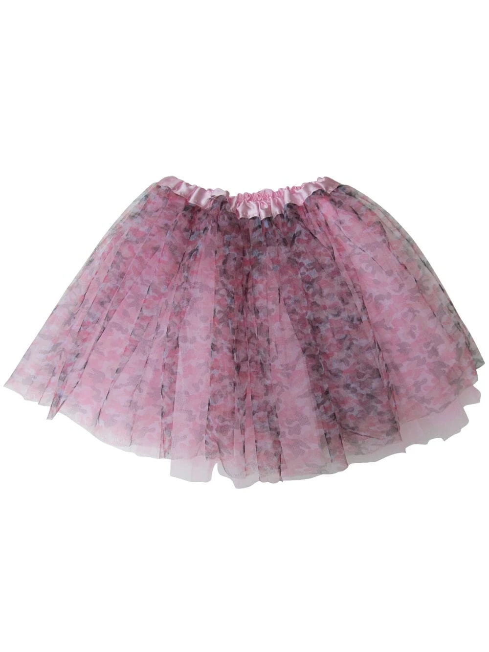Pink Camo Camouflage Tutu Skirt For Girls – 3-Layer Tulle Ballet, Dance, And Dress-Up Costume Skirt 4 Pink Camo Camouflage Tutu Skirt For Girls – 3-Layer Tulle Ballet, Dance, And Dress-Up Costume Skirt - Image 2