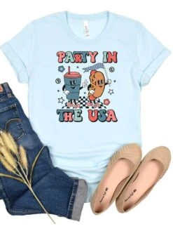 Party In The USA Patriotic 4th Of July Summer T-Shirt