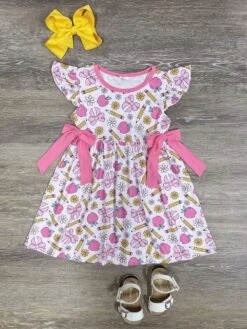 Pencils & Petals Girls Back To School Dress