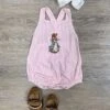 Peter Rabbit Pink Stripe Sleeveless Baby Bubble Romper -Little Loom Store PeterRabbitPinkStripeSleevelessBabyBubbleRomper