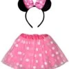 Polka Dot Mouse Costume - Girls Light Pink Polka Dot Mouse Tutu Kids Costume Set -Little Loom Store PinkPolkaDotMinnieTutuCostumeKids 3e85183a 9305 43eb b427 0db48ae3fdb0