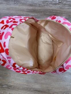 Pink Animal Print Kids' School Backpack -Little Loom Store Pink Animal Print Kids School Backpack Inside