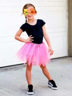 Neon Pink Fairy Costume Pixie Tutu Skirt For Kids, Adults, Plus -Little Loom Store PixieHPc 1