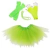 80s Costume In Neon Lime Green - 4 Piece Pixie Tutu Set For Girls, Adult, & Plus Sizes -Little Loom Store Pixie 80 s Neon Green