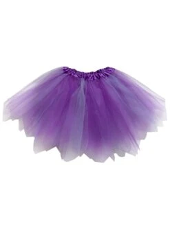 Lavender & Purple Fairy Costume Pixie Tutu Skirt For Kids, Adults, Plus