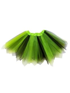 Pixie Cut Fairy Costume Tutu Skirt - Teen, Adult, Plus, & Extra Plus Size -Little Loom Store Pixie Lime Black 1