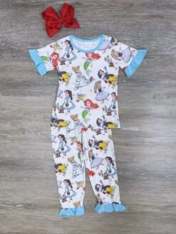 Princess Mouse Girls Short Sleeve Pajama Set