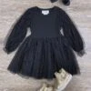 Puff Sleeve Black With Gold Girls Chiffon Tutu Dress -Little Loom Store PuffSleeveBlackwithGoldGirlsChiffonTutuDress bd7e2abd 0d3d 4506 836d d28e4d9666d9