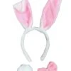 White Rabbit Girls Headband Ears, Kid Or Adult Size Costume Accessories -Little Loom Store RabbitHeadband