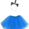 Adult Rainbow Unicorn Costume - Tutu Skirt & Headband Set For Adult Or Plus Size -Little Loom Store RainbowUnicornTurquoiseCostume 18e48af5 c171 4159 a42f 4b81f487401d