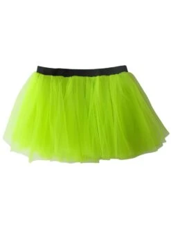Adult Size Women's 5K Running Skirt Tutu Dance Costume Accessory For Dress Up -Little Loom Store Rave Neon Green