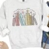 It's A Good Day To Read A Book Women's Long Sleeve Graphic Sweatshirt 2 It's A Good Day To Read A Book Women's Long Sleeve Graphic Sweatshirt -Little Loom Store Read Book Ash