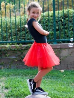 Solid Color Costume Tutu Skirt - Toddler, Little Girl, Kid Size For Dress Up -Little Loom Store Red2c 1 f1c5dc1d 20c9 4b9f 8ad3 170db293f1ab 1