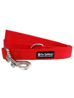 Red Fashion Basic Nylon Dog Leash For Small, Medium, Or Large Dogs