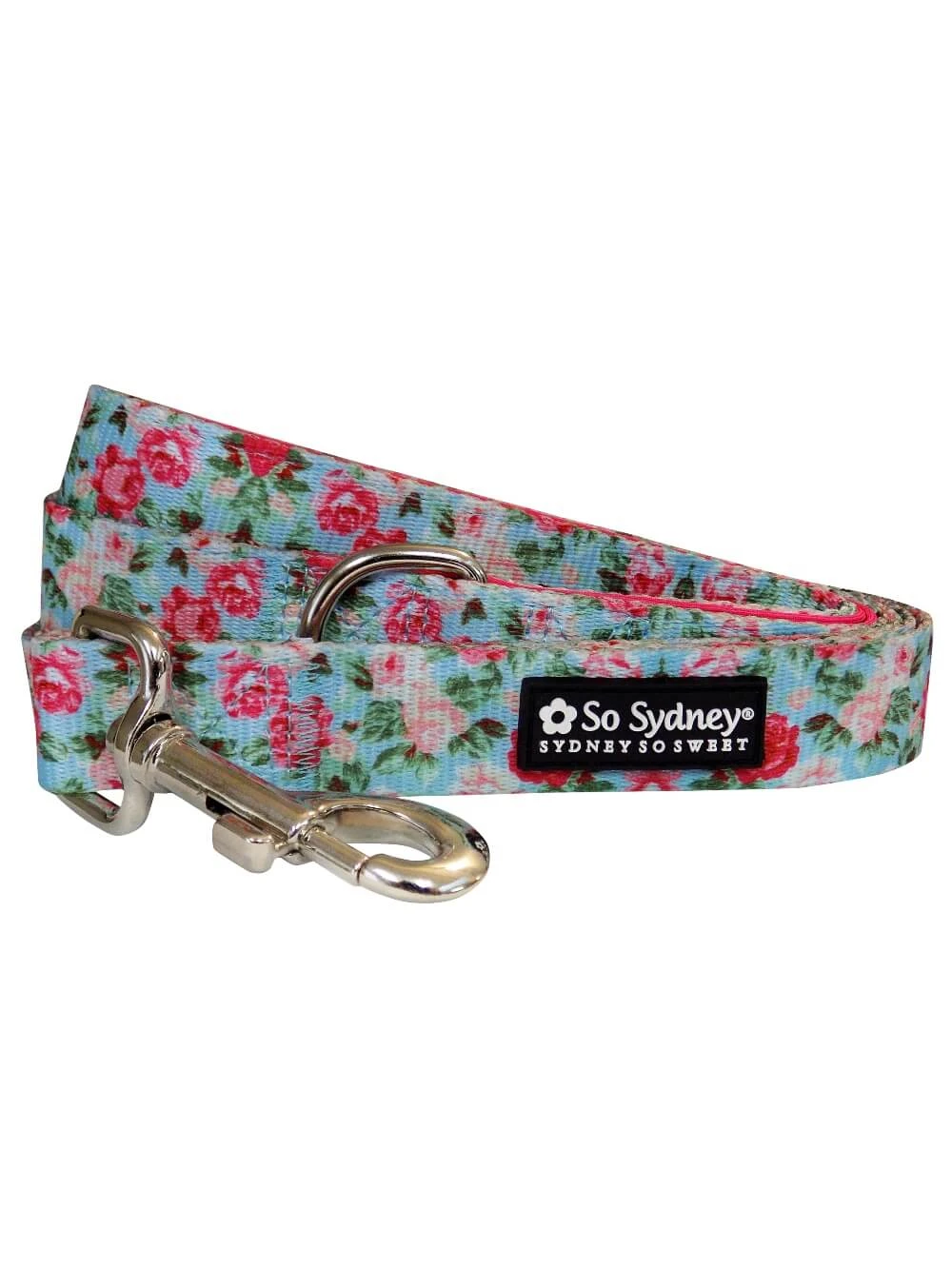 Rose Garden Hot Pink Cute Floral Trendy Fashion Dog Leash 3 Rose Garden Hot Pink Cute Floral Trendy Fashion Dog Leash