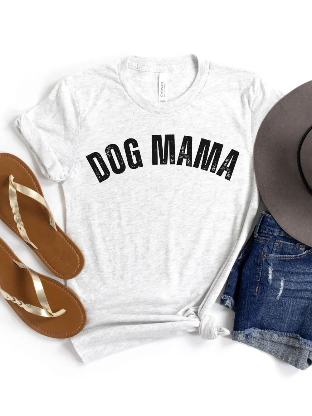 Dog Mama Rustic Women's Jersey Short Sleeve Graphic Tee - 12 Colors 4 Dog Mama Rustic Women's Jersey Short Sleeve Graphic Tee - 12 Colors - Image 2
