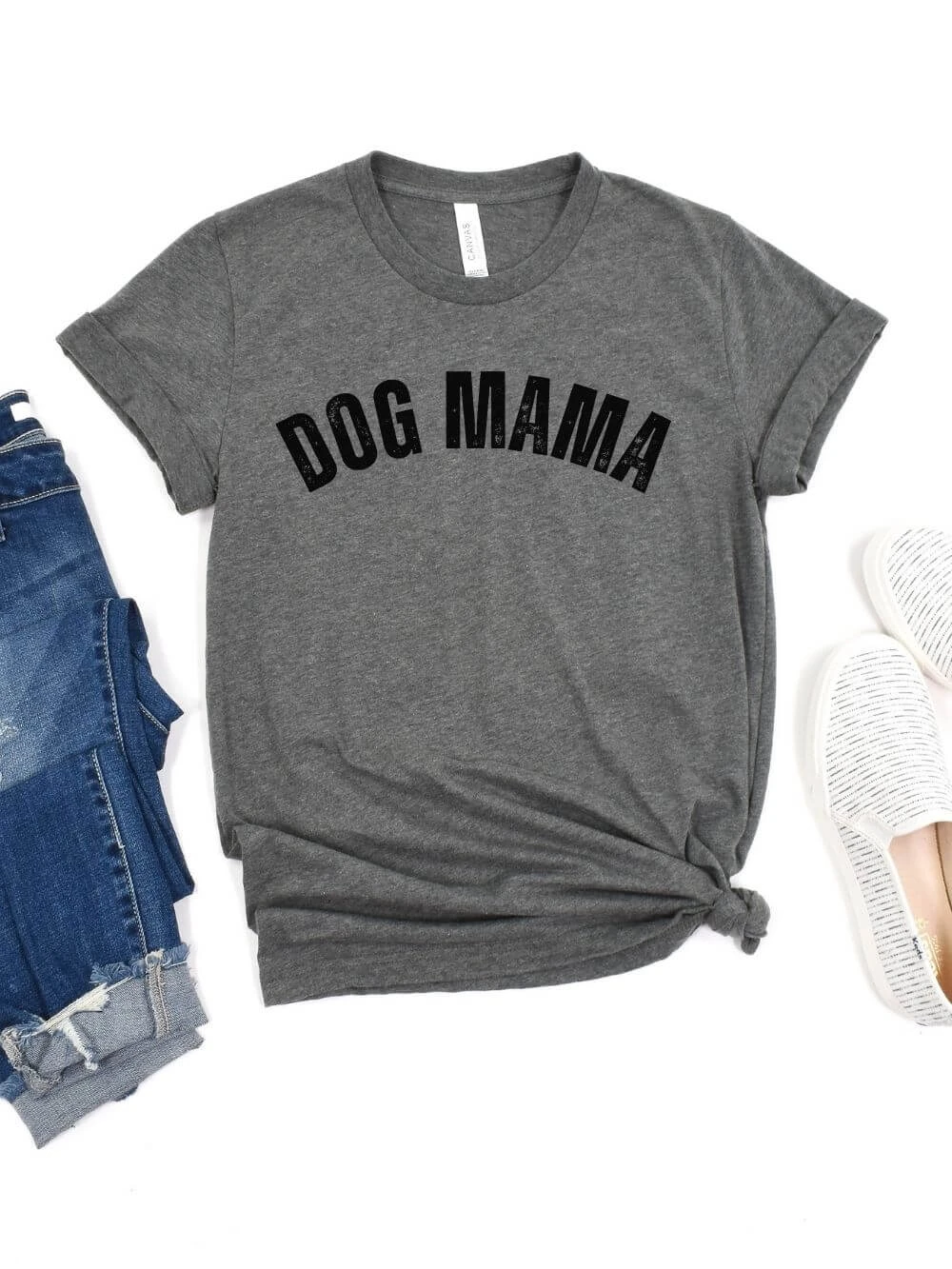 Dog Mama Rustic Women's Jersey Short Sleeve Graphic Tee - 12 Colors 5 Dog Mama Rustic Women's Jersey Short Sleeve Graphic Tee - 12 Colors - Image 3