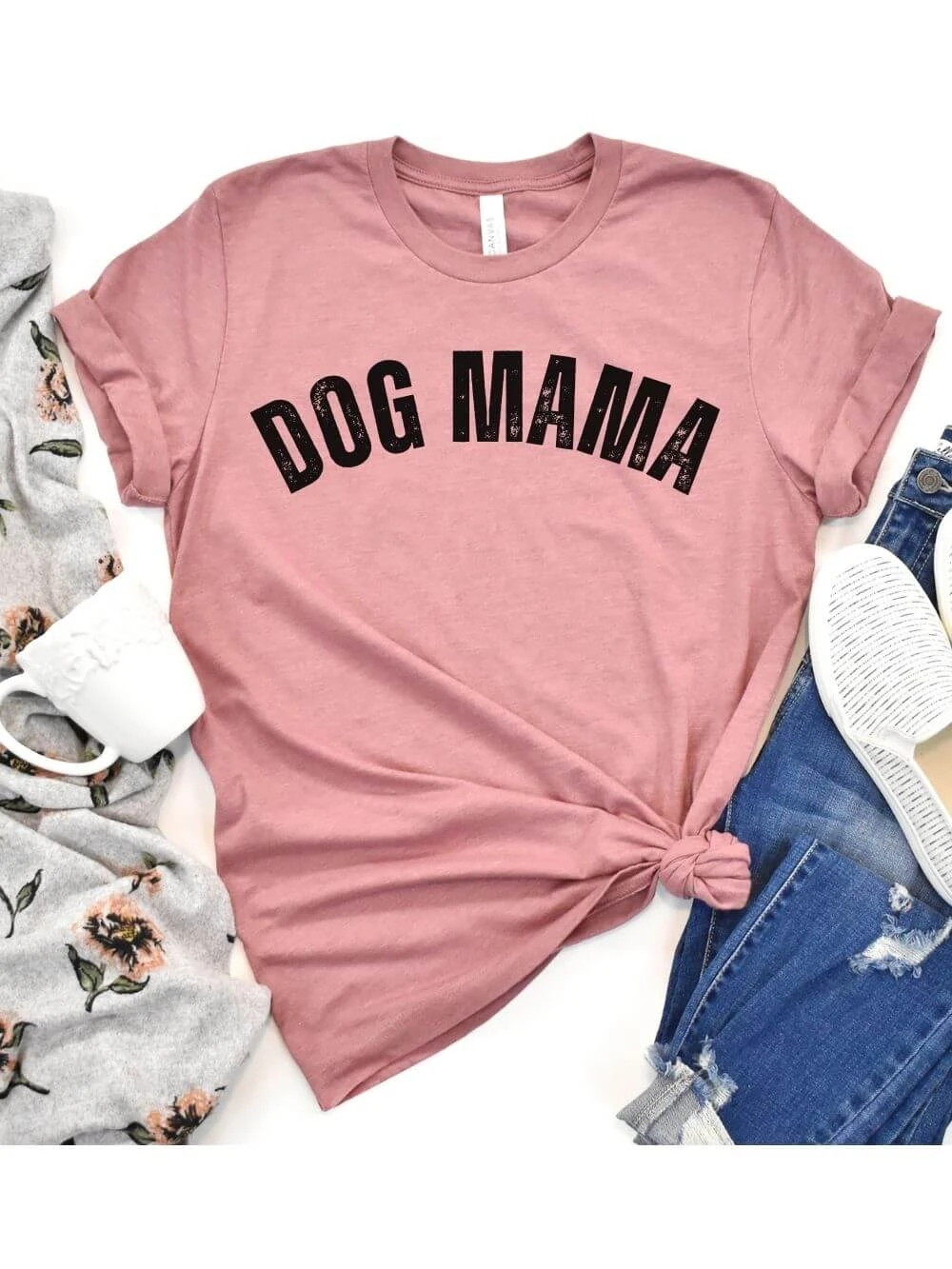 Dog Mama Rustic Women's Jersey Short Sleeve Graphic Tee - 12 Colors 11 Dog Mama Rustic Women's Jersey Short Sleeve Graphic Tee - 12 Colors - Image 9