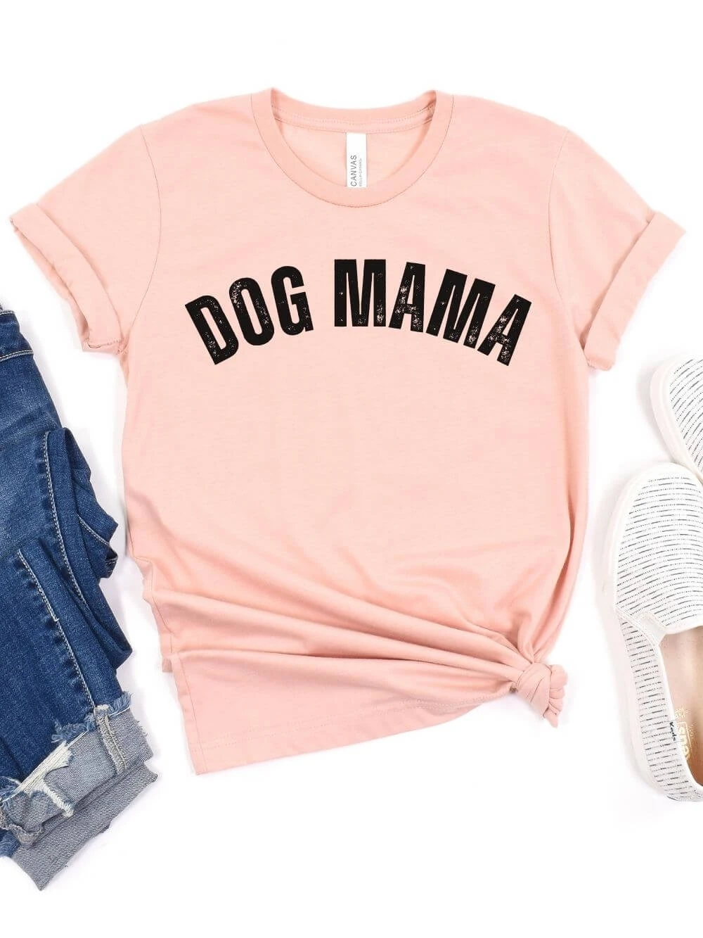 Dog Mama Rustic Women's Jersey Short Sleeve Graphic Tee - 12 Colors 12 Dog Mama Rustic Women's Jersey Short Sleeve Graphic Tee - 12 Colors - Image 10