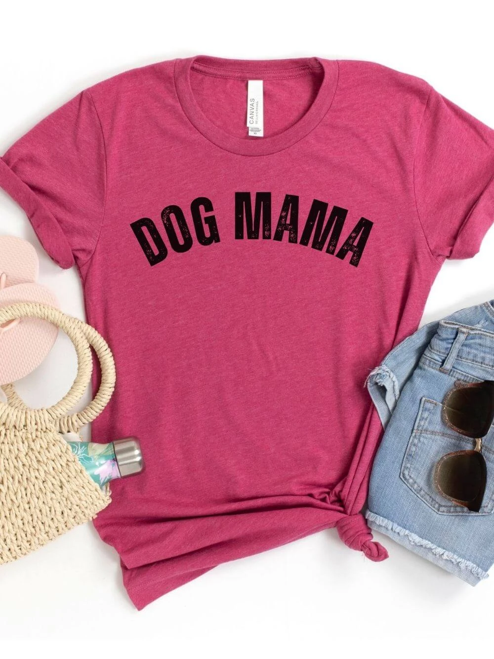 Dog Mama Rustic Women's Jersey Short Sleeve Graphic Tee - 12 Colors 13 Dog Mama Rustic Women's Jersey Short Sleeve Graphic Tee - 12 Colors - Image 11