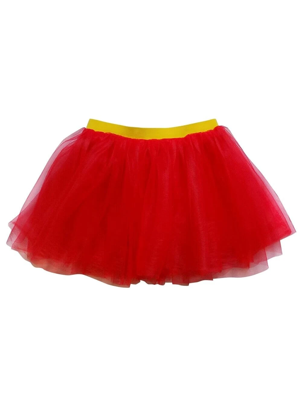 Red & Yellow Superhero Tutu Skirt Costume For Girls, Women, Plus 3 Red & Yellow Superhero Tutu Skirt Costume For Girls, Women, Plus