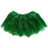 Green Sparkle Running Tutu Skirt Costume For Girls, Women, Plus 1 Green Sparkle Running Tutu Skirt Costume For Girls, Women, Plus -Little Loom Store SRS Green