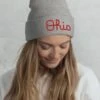Script Ohio Embroidered Cuffed Unisex Beanie Hat