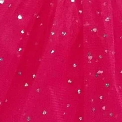 Hot Pink Sequin Heart Tutu Skirt Costume For Toddler, Girls, Women, Plus -Little Loom Store Sequin Heart HP 2 1