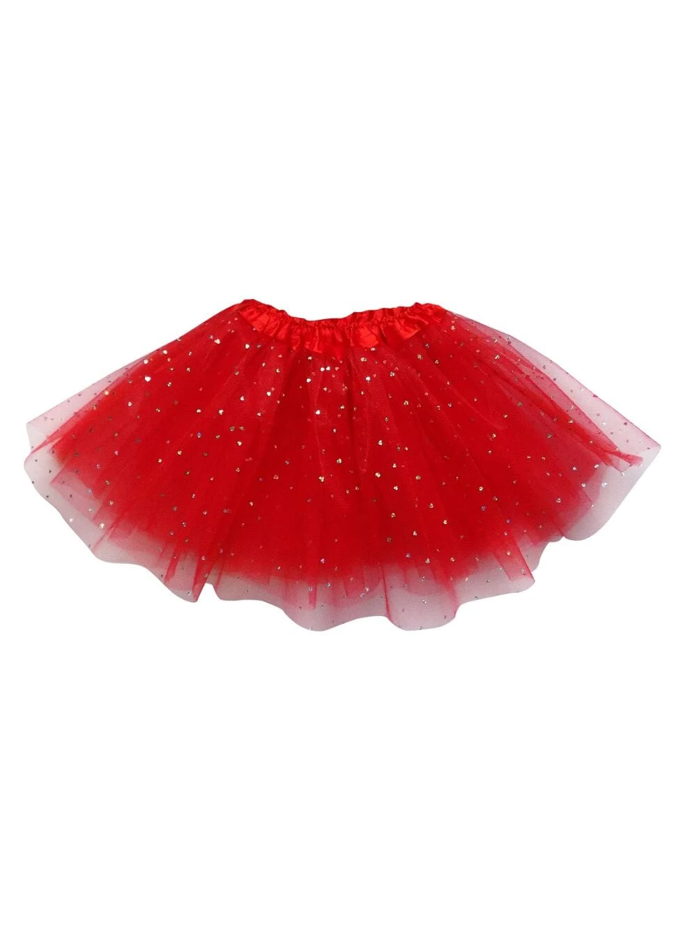 Red Sequin Heart Tutu Skirt Costume For Toddler, Girls, Women, Plus 4 Red Sequin Heart Tutu Skirt Costume For Toddler, Girls, Women, Plus - Image 2