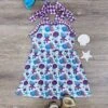 Shells On The Shore Blue & Purple Girls Tank Dress