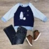 Shepherds Keep Watch Blue Boys Christmas Pullover Top -Little Loom Store ShepherdsKeepWatchBlueBoysChristmasPulloverTop