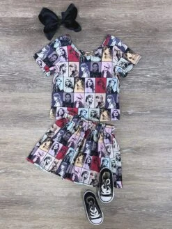 Singer On Tour 2 Piece Girls Skirt Set