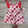 Smile If You Love Me Girls Flutter Short Sleeve Dress