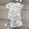 Smiles & Sunshine Girls Retro Floral Matching Shorts Set