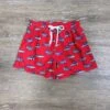 Snappy Swimmer Boys Red & Blue Alligator Swim Shorts