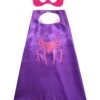 Purple & Hot Pink Superhero Cape & Mask Costume Dress Up Cosplay Set - Kids & Adults -Little Loom Store Spidergirl