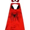 Red & Black Superhero Cape & Mask Costume Dress Up Cosplay Set - Kids & Adults -Little Loom Store Spiderman
